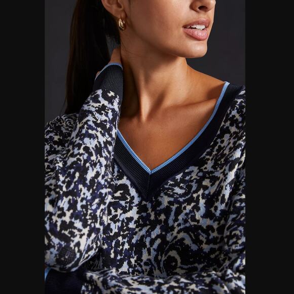 New Scotch & Soda V-Neck Jacquard Sweater in XS - Picture 4 of 6